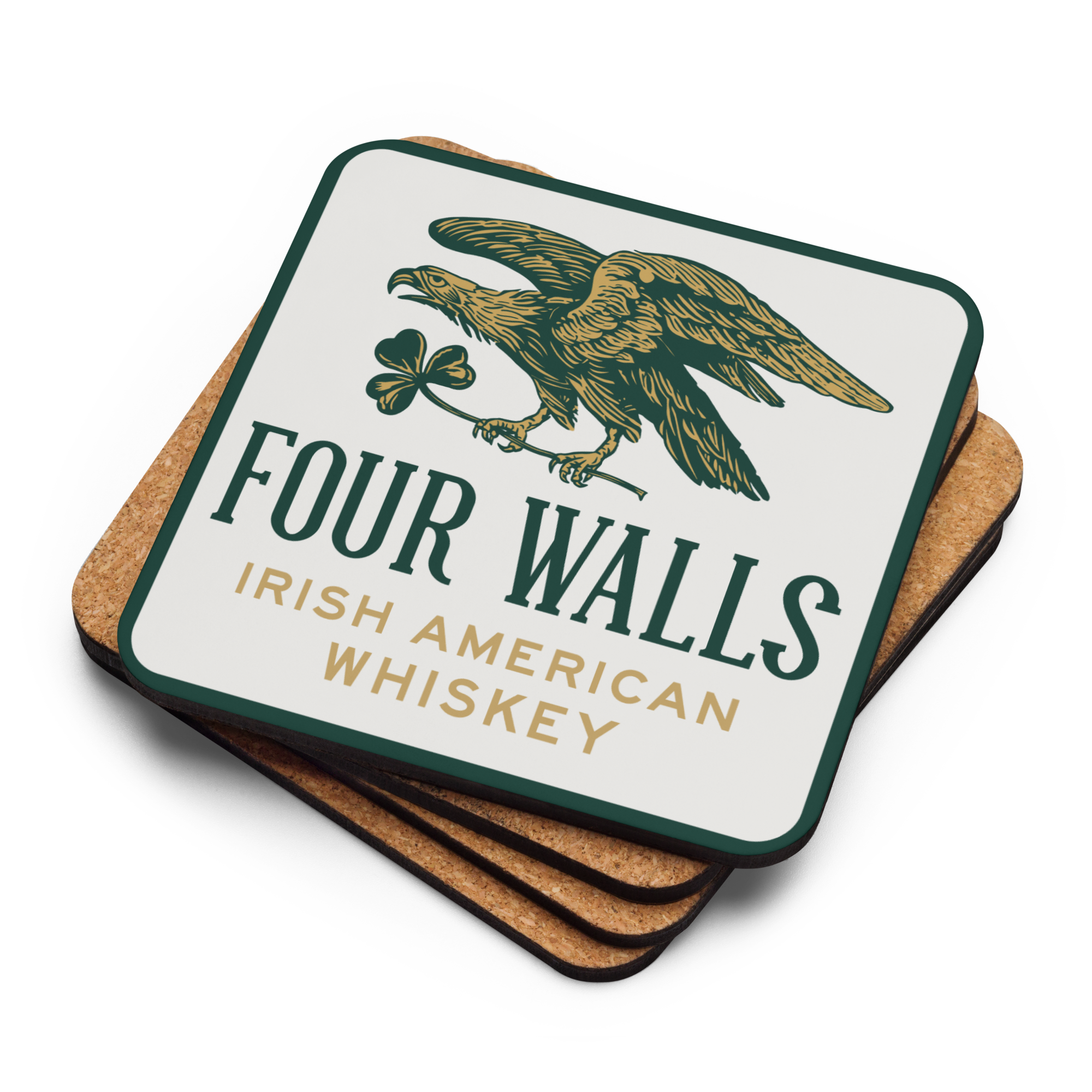 Four Walls Cork-Back Coaster